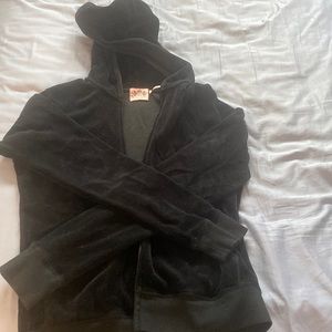 Juicy Couture Black zip up hoodie Large